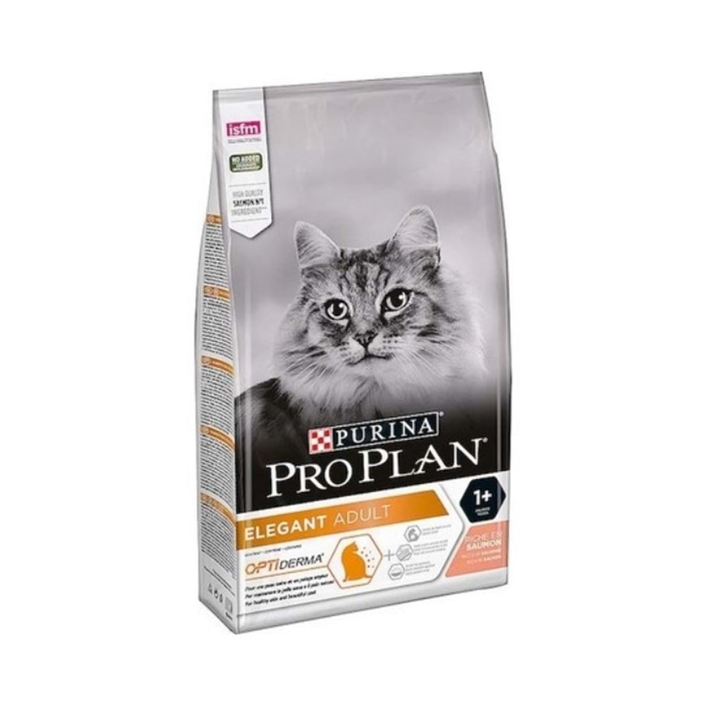 Pro Plan Elegant Derma Plus Somonlu Kedi Maması 3 Kg.
