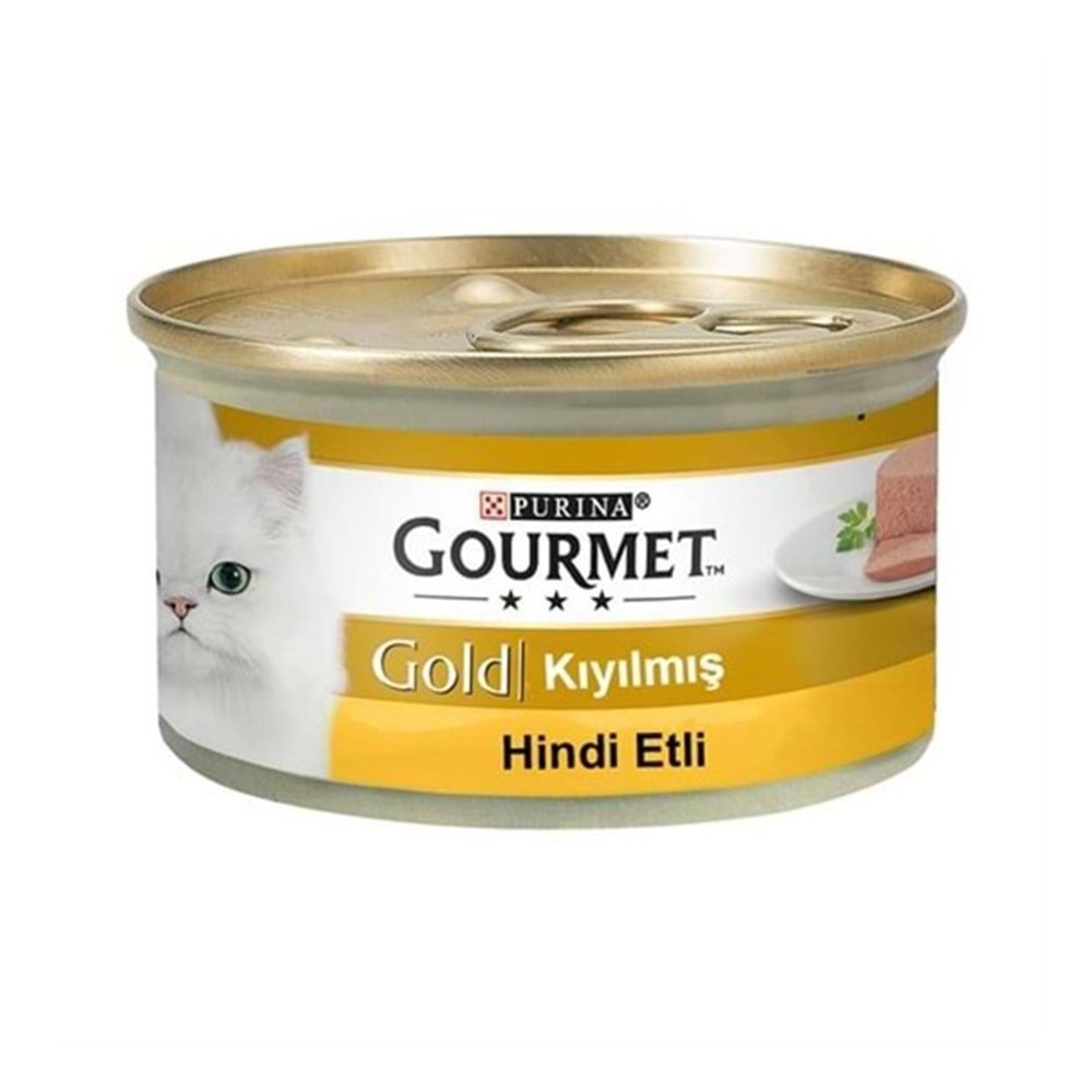 Gourmet Gold Kıyılmış Hindi Etli Kedi Konservesi 85 Gr. 10 Ad.