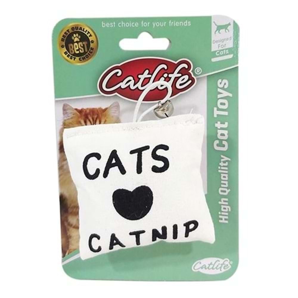 Catlife Catnipli Yastıklı Zilli Kedi Oyuncağı
