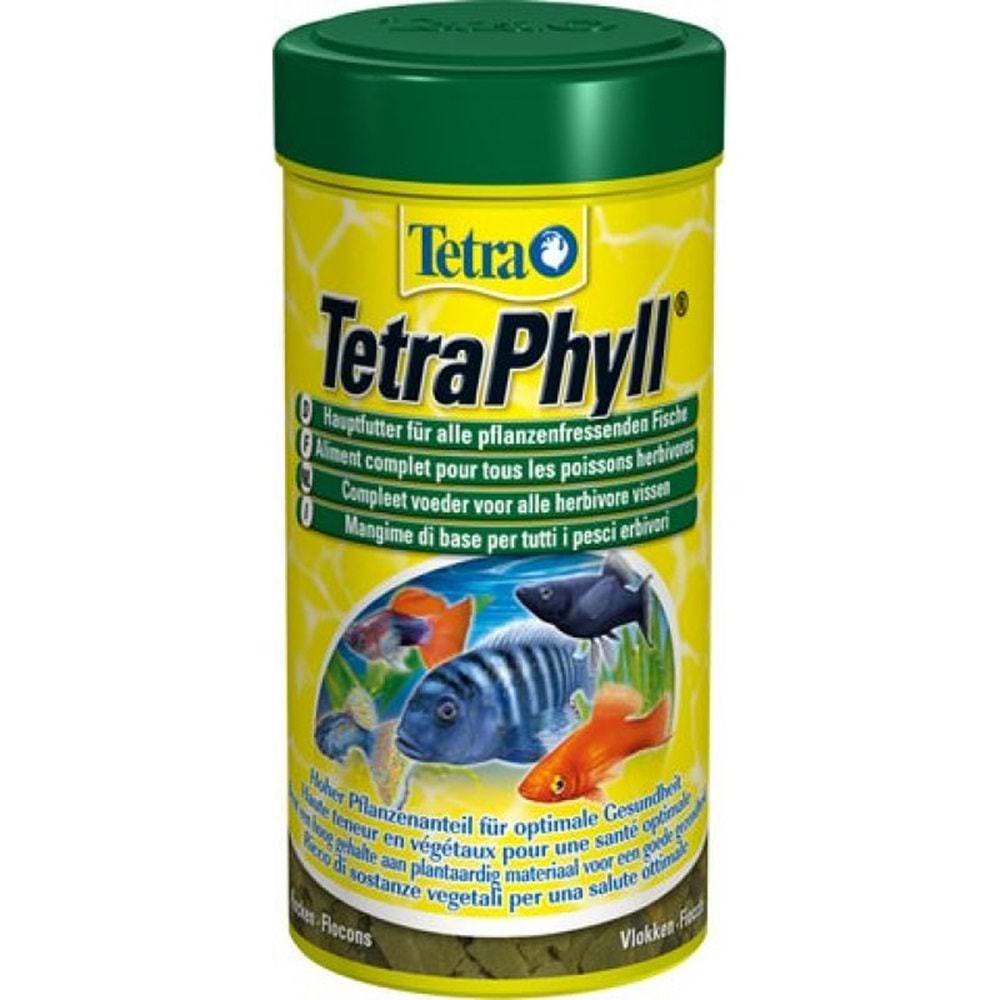 Tetra Phyll Flakes Bitkisel Pul Balık Yemi 250 Ml. 52 Gr.