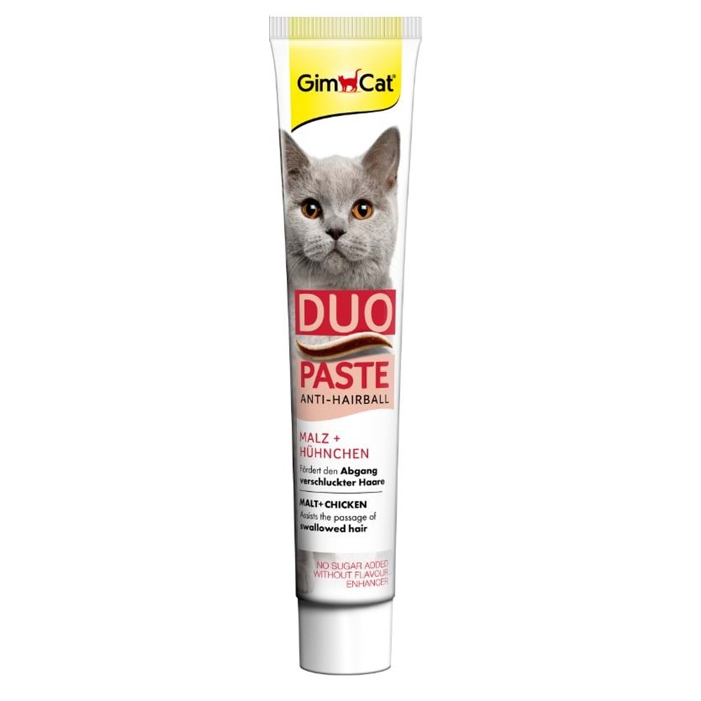 GimCat Anti-Hairball Duo Paste Tavuk + Malt 50 Gr.