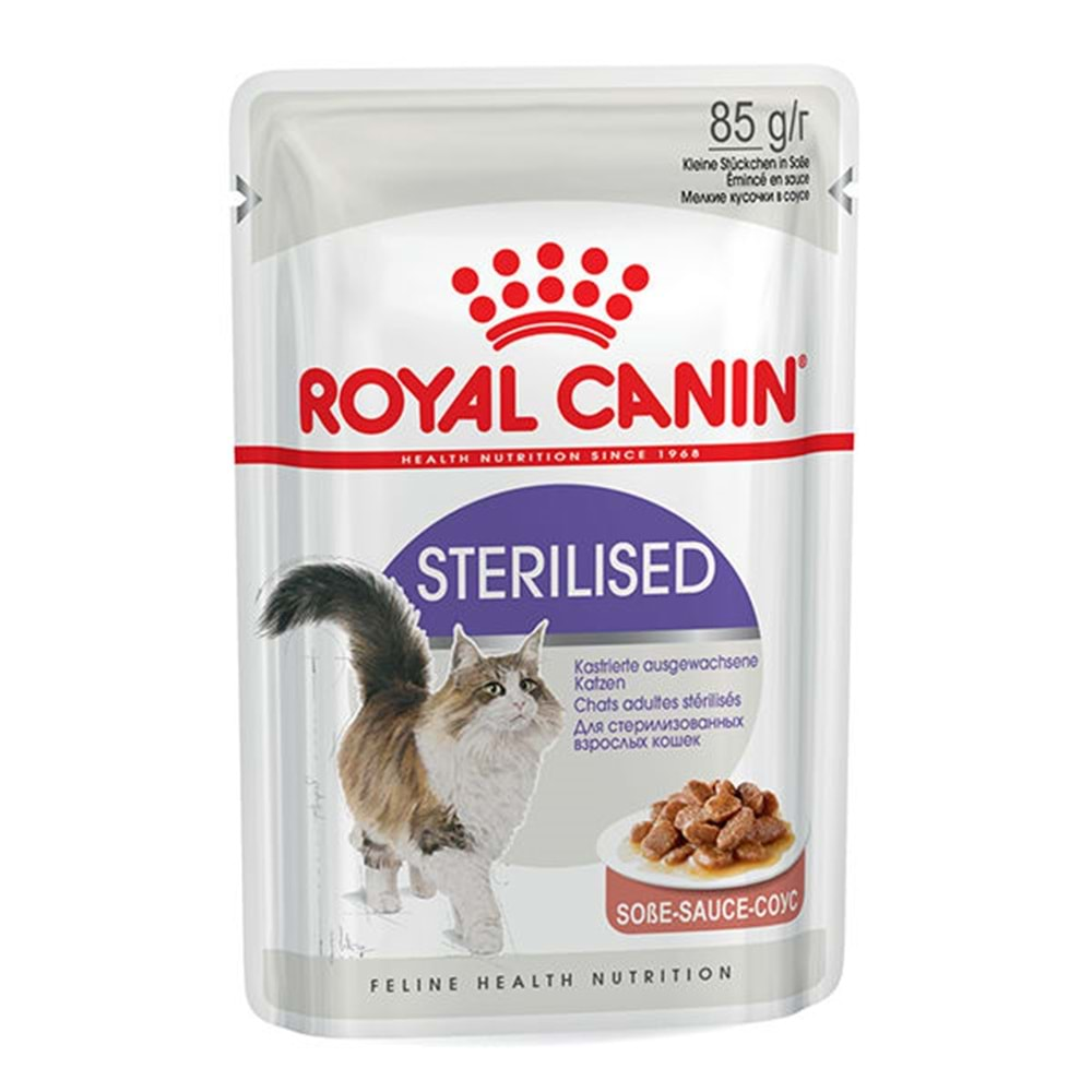 Royal Canin Sterilised Gravy Soslu Kısır Kedi Konservesi 85 Gr.x12 Adet