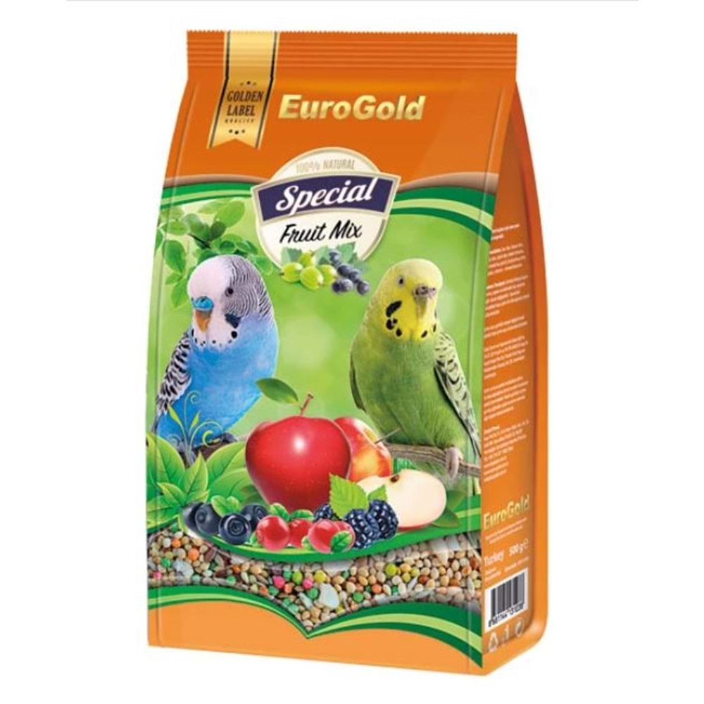 EuroGold Special Meyveli Muh. Kuşu Yemi 500 Gr.x 6 Adet