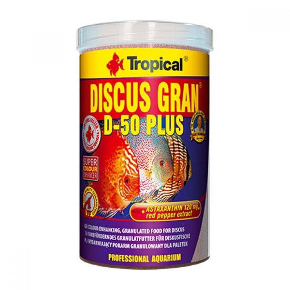 Tropical Discus Gran D-50 Plus 440 Gr. 1000 ml.