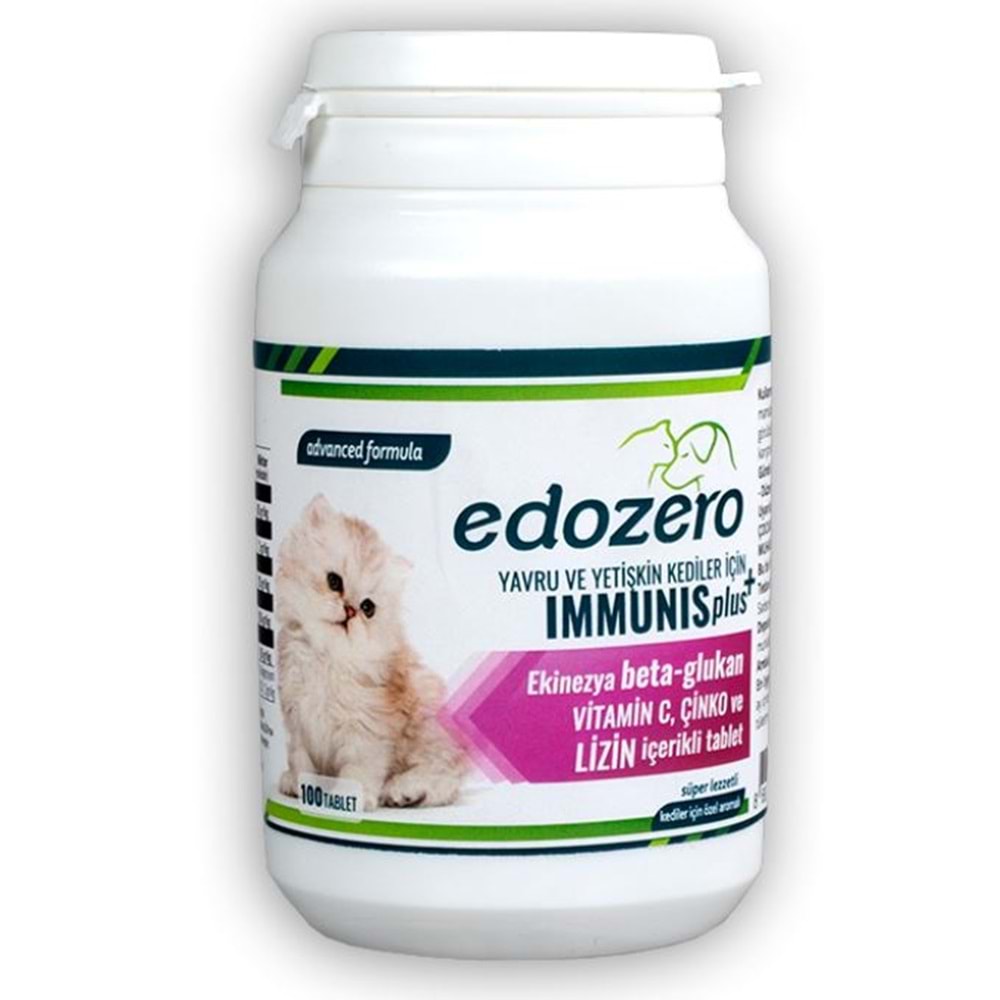 Edozero Immunis Plus Kedi 100 Tablet 50 Gr.