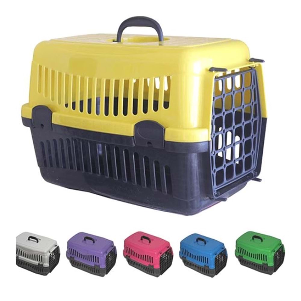 Pet Style Kedi&Köpek Taşıma Kafesi 48.5X32X32 cm. Mavi