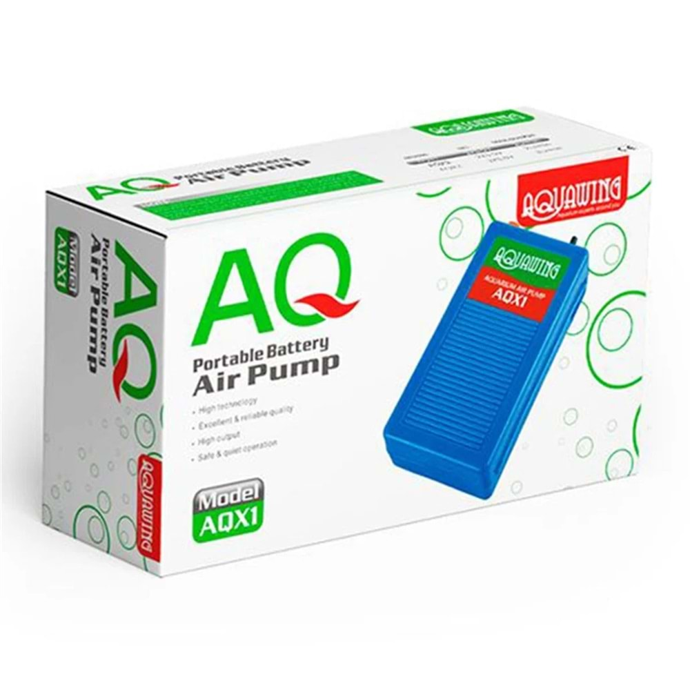 AQX1-AQUAWING PİLLİ AKVARYUM HAVA MOTORU 2X1.5V