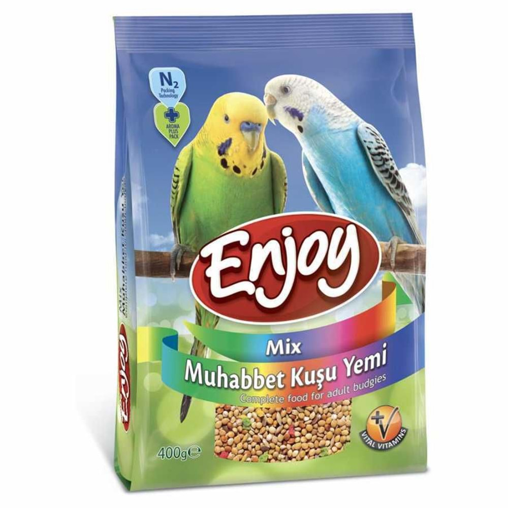 Enjoy Muhabbet Kuşu Yemi Mix 400 Gr.x 5 Adet