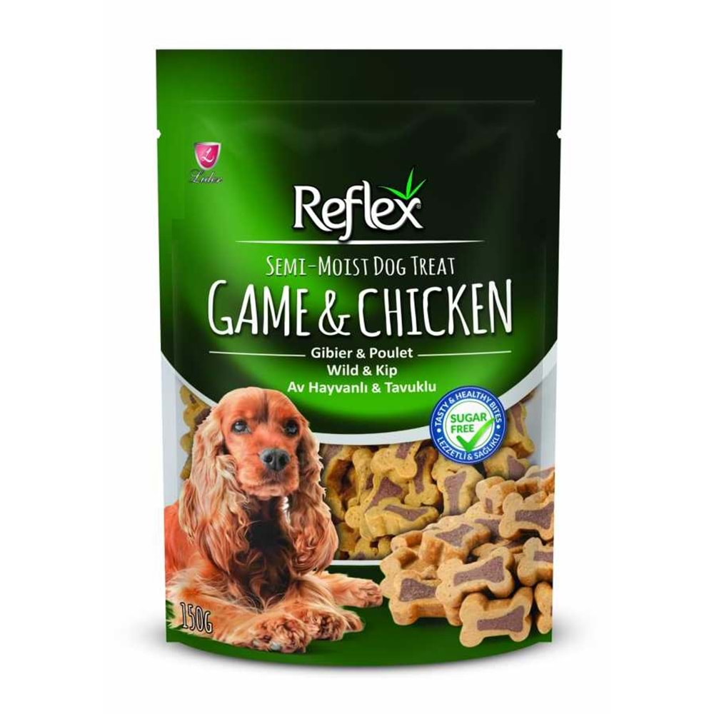 Reflex Semi Moist Av Hayvanı-Tavuk Mix Köpek Ödül Maması 150 Gr.