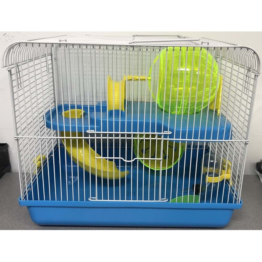 Hamster Kafesi T202 32x22x30 cm Mavi