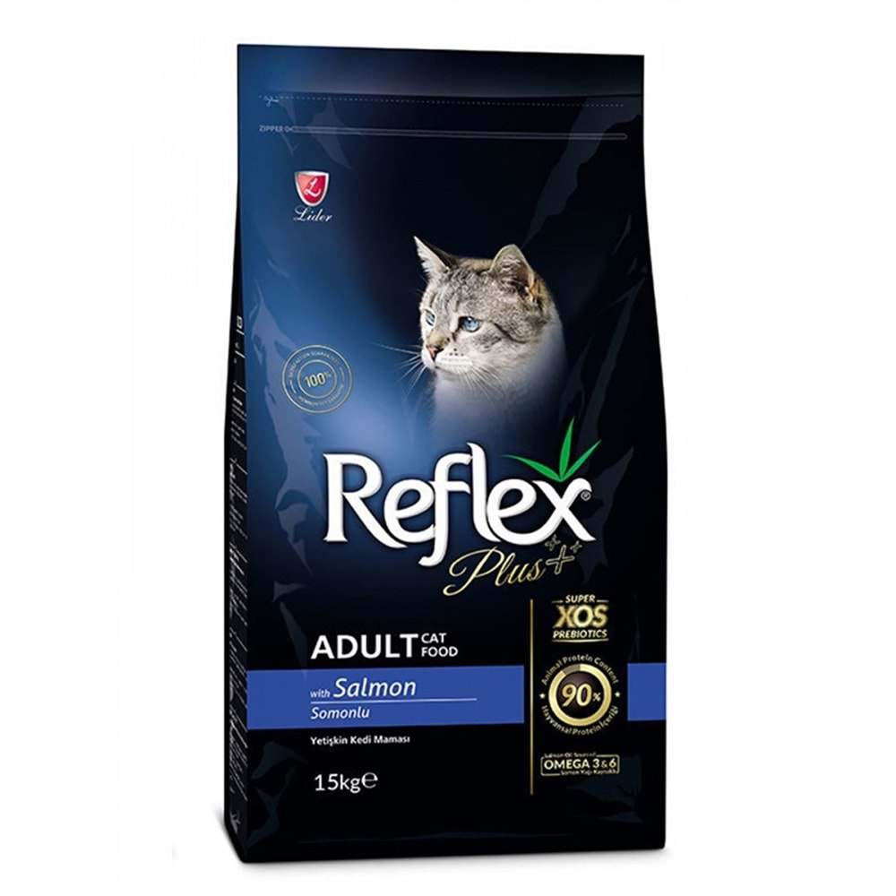 Reflex Plus Somonlu Yetişkin Kedi Maması 15 Kg.