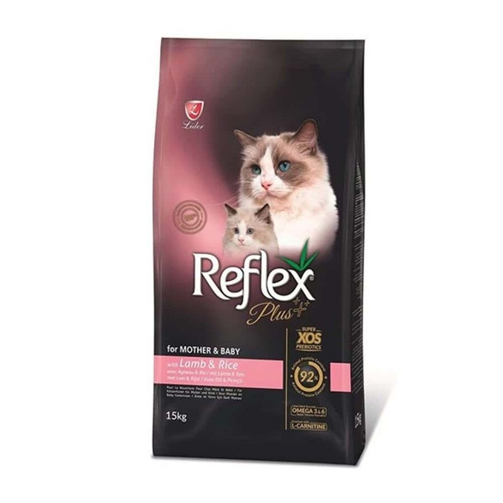 Reflex Plus Mother and Baby Kuzu Etli Kedi Maması 15 Kg.