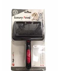 Luxury Paws Plastik Saplı Köpek Fırçası Large 19x12 cm.
