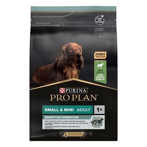 Pro Plan Küçük Mini Kuzu Etli Hassas Yetişkin Kuru Köpek Maması 3 Kg.