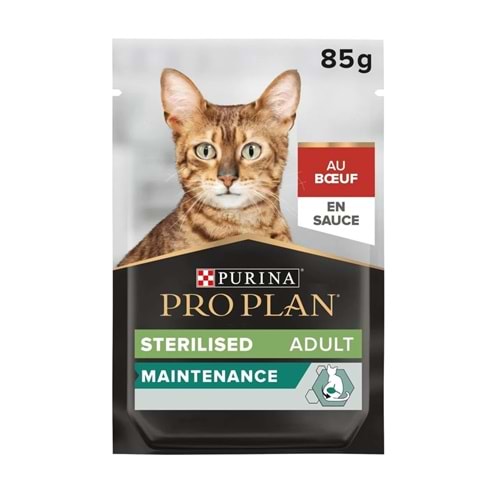 Proplan Gravy Kısır Kediler için Sığır Etli Yaş Kedi Maması 10 adet