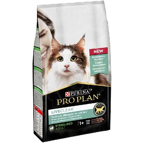 Proplan Pro Plan Liveclear Somonlu Alerjen Azaltan Kısırlaştırılmış Kedi Maması 1,4 Kg