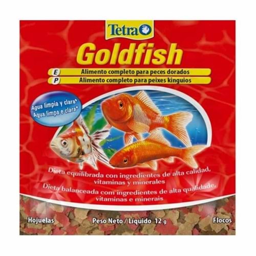 Tetra Goldfish Japon Balığı Zarf Pul Yemi 12 Gr.
