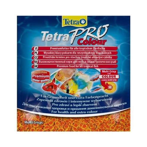 Tetra Pro Colour Crisps Balık Yemi 12 Gr.