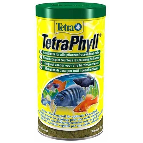Tetra Phyll Flakes Bitkisel Pul Balık Yemi 1 L.