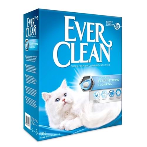 EVER CLEAN Extra Strength Ekstra Güçlü Kokusuz Topaklanan Kedi Kum 10l