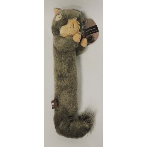 4049 Squirrel Stick Toss-Peluş Sesli Sopa Sincap Köpek Oyuncağı