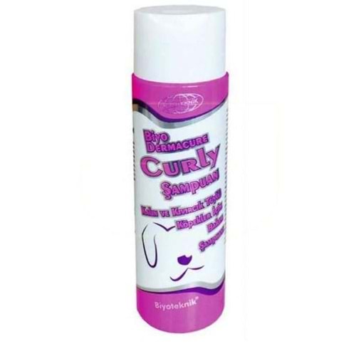 Biyoteknik Biyo Dermacure Curly Kalın ve Kıvırcık Tüylü Köpek Şampuanı 250 ml.