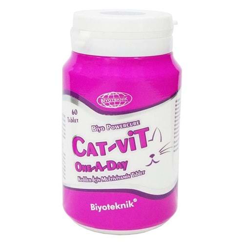BiyoTeknik Cat-Vit Kedi Multivitamin 60 tablet