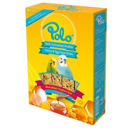 Polo Ballı Yumurtalı Muhabbet Kuşu Krakeri (10 lu Paket)
