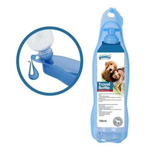 Pawise 11201 Handy Köpek Seyahat Su Sişesi 500 ml.