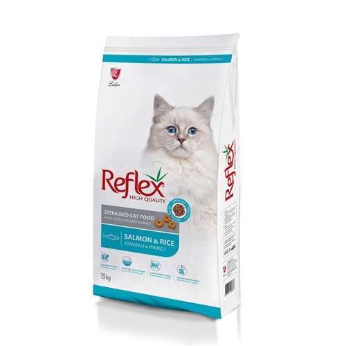 Reflex Somon Balıklı Pirinçli Kısırlaştırılmış Kedi Maması 15 kg.