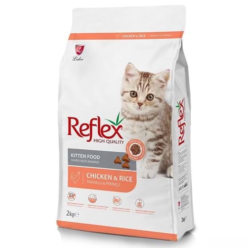 Reflex Kitten Tavuklu Pirinçli Yavru Kedi Maması 2 Kg.