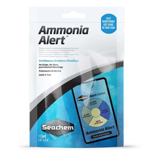 Seachem Ammonia Alert ***1 Year*** (Amonyak Uyarıcı Kit)