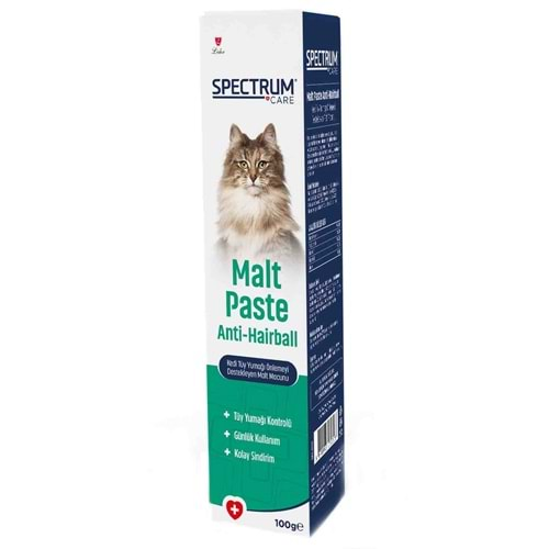 Spectrum Kedi Tüy Yumağı Önlemeyi Destekleyen Malt Macunu 100 gr