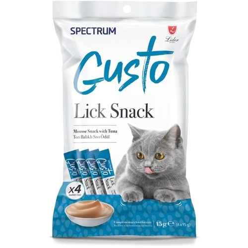 Spectrum Gusto Ton Balıklı Sıvı Kedi Ödül Maması 15gr (4'lü)