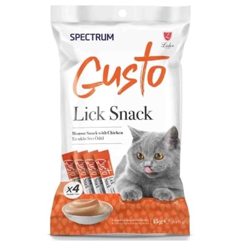 Spectrum Gusto Tavuklu Sıvı Kedi Ödül Maması 15gr (4'lü) 12 Paket