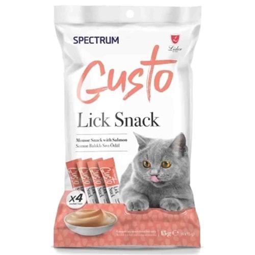 Spectrum Gusto Somonlu Sıvı Kedi Ödül Maması 15gr(4'lü) 12 Paket