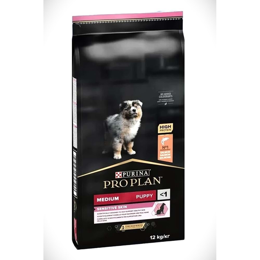 Pro Plan Puppy Sensitive Somonlu Medium Yavru Köpek Maması 12 Kg.
