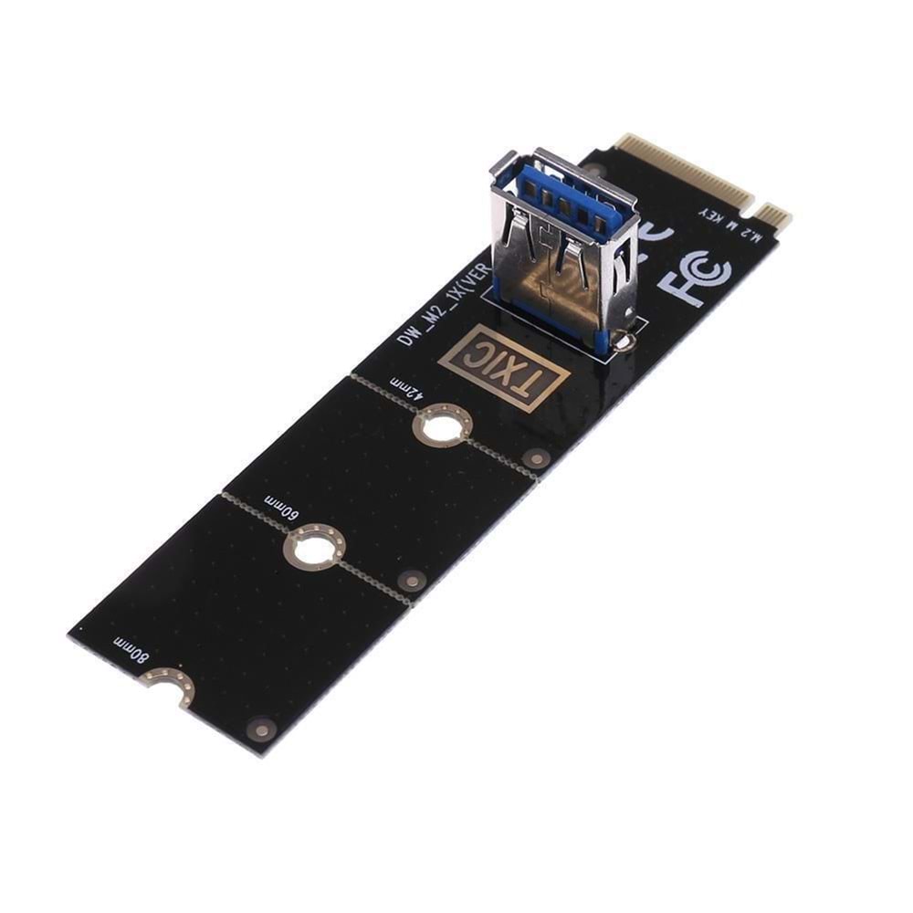 TXIC M2/NGFF -USB3.0 Bağlantı Noktası Bitcoin Madenciliği Grafik Kart Genişletici Adaptör