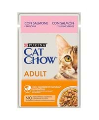 Purina Cat Chow Somon Balıklı Pouch Kedi Konservesi 85 Gr 26 Adet